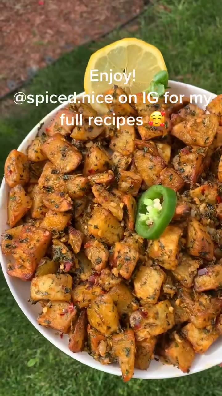 Garlic Cilantro Potatoes