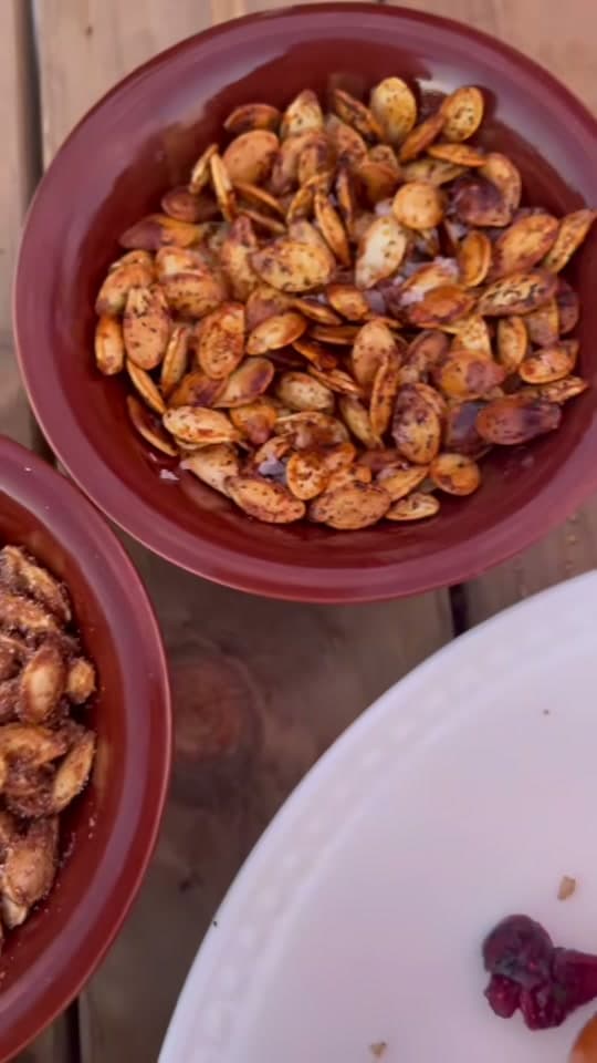 Roasted Pumpkin Seeds with Browned Butter and Spices