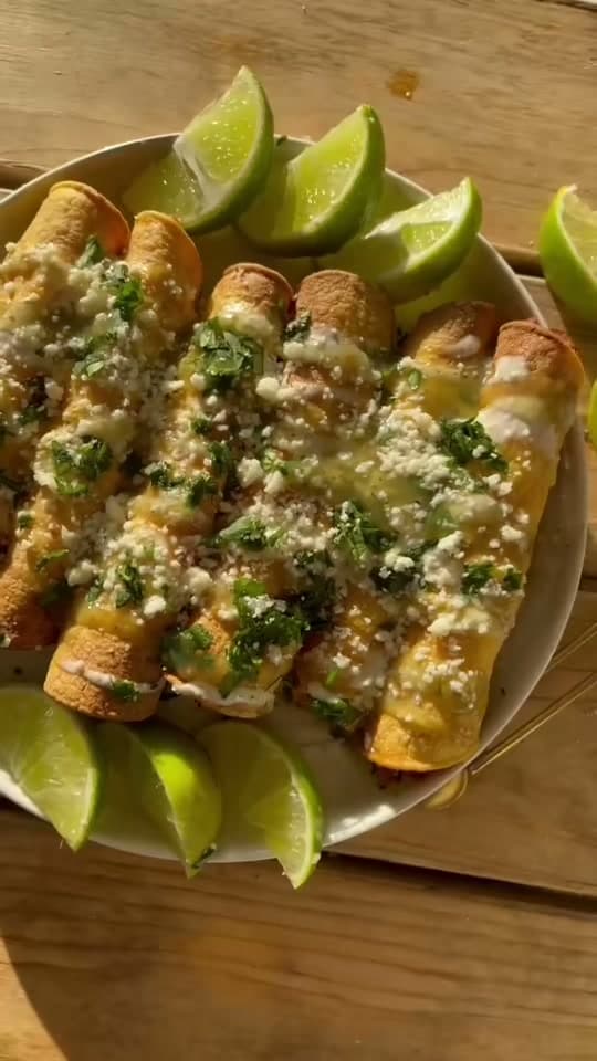 Air Fried Chicken and Cheese Taquitos