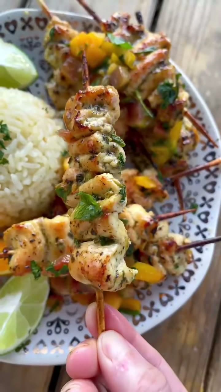 Citrus and Herb Chicken Skewers